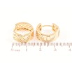 Серьги Xuping Позолота 18K колечки Декоративный резной орнамент фото №2 Серьги Xuping Позолота 18K колечки Декоративный резной орнамент фото №2