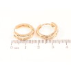 Сережки Xuping Позолота 18K колечка «Декоративний візерунок» фото №2 Сережки Xuping Позолота 18K колечка «Декоративний візерунок» фото №2