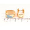 Серьги Xuping Позолота 18K колечки Узор сердечки с голубой эмалью фото №2 Серьги Xuping Позолота 18K колечки Узор сердечки с голубой эмалью фото №2