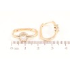 Сережки Xuping Позолота 18K колечка «Овальні з кристальним візерунком» фото №2 Сережки Xuping Позолота 18K колечка «Овальні з кристальним візерунком» фото №2