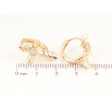 Сережки Xuping Позолота 18K колечка «Хрестики» фото №2 Сережки Xuping Позолота 18K колечка «Хрестики» фото №2