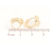 Серьги Xuping Позолота 18K колечки Жемчужины в декоративной оправе фото №2 Серьги Xuping Позолота 18K колечки Жемчужины в декоративной оправе фото №2