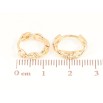Сережки Xuping Позолота 18K колечка «Декоративний візерунок» фото №2 Сережки Xuping Позолота 18K колечка «Декоративний візерунок» фото №2