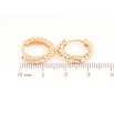 Сережки Xuping Позолота 18K колечка «Декоративний візерунок» фото №2 Сережки Xuping Позолота 18K колечка «Декоративний візерунок» фото №2