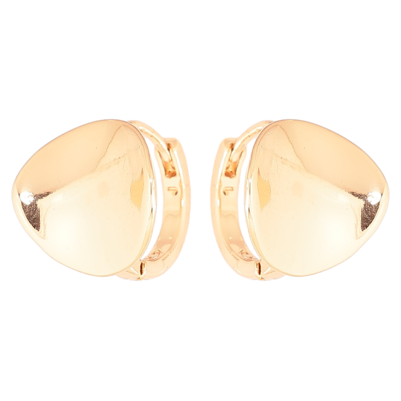 Сережки Xuping Позолота 18K колечка «Вигнуті кола» фото №3 Сережки Xuping Позолота 18K колечка «Вигнуті кола» фото №3
