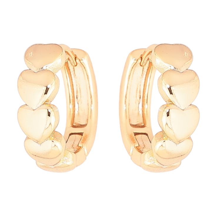 Сережки Xuping Позолота 18K колечка «Сердечка» фото №24 Сережки Xuping Позолота 18K колечка «Сердечка» фото №24