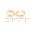 Сережки Xuping Позолота 18K колечка «Сердечка» фото №2 Сережки Xuping Позолота 18K колечка «Сердечка» фото №2