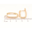 Сережки Xuping Позолота 18K колечка «Кристальні доріжки» фото №2 Сережки Xuping Позолота 18K колечка «Кристальні доріжки» фото №2