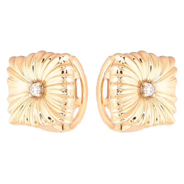 Сережки Xuping Позолота 18K колечка «Декоративний візерунок» фото №18 Сережки Xuping Позолота 18K колечка «Декоративний візерунок» фото №18