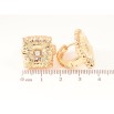 Сережки Xuping Позолота 18K колечка «Декоративний візерунок» фото №2 Сережки Xuping Позолота 18K колечка «Декоративний візерунок» фото №2