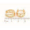Сережки Xuping Позолота 18K колечка «Різьблений візерунок» фото №2 Сережки Xuping Позолота 18K колечка «Різьблений візерунок» фото №2