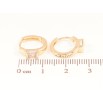 Серьги Xuping Позолота 18K колечки Кристальные вставки фото №2 Серьги Xuping Позолота 18K колечки Кристальные вставки фото №2