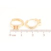 Серьги Xuping Позолота 18K колечки Вставки золотистые кристаллы фото №2 Серьги Xuping Позолота 18K колечки Вставки золотистые кристаллы фото №2