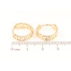 Серьги Xuping Позолота 18K колечки Узор цепочка фото №2 Серьги Xuping Позолота 18K колечки Узор цепочка фото №2