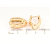 Серьги Xuping Позолота 18K колечки Узор напылением фото №2