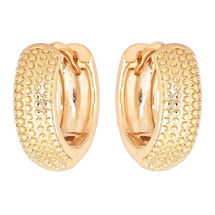 Серьги Xuping Позолота 18K колечки Декоративный узор фото №9