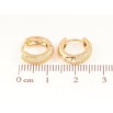 Серьги Xuping Позолота 18K колечки Декоративный узор фото №2 Серьги Xuping Позолота 18K колечки Декоративный узор фото №2