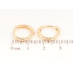 Сережки Xuping Позолота 18K колечка «Декоративний візерунок» фото №2 Сережки Xuping Позолота 18K колечка «Декоративний візерунок» фото №2