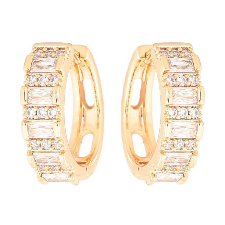 Серьги Xuping Позолота 18K колечки Инкрустация кристаллами фото №17 Серьги Xuping Позолота 18K колечки Инкрустация кристаллами фото №17