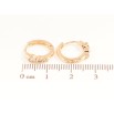 Серьги Xuping Позолота 18K колечки Узор с кристаллами фото №2 Серьги Xuping Позолота 18K колечки Узор с кристаллами фото №2