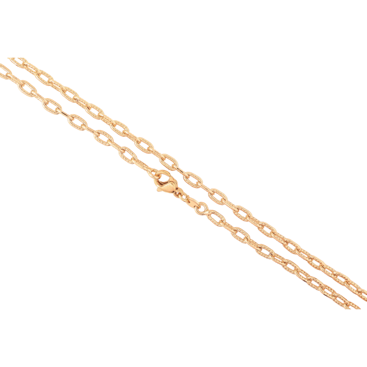 Ланцюжок Xuping Позолота 18K «Плетіння Якірне» довжина 46см х 3мм фото №7 Ланцюжок Xuping Позолота 18K «Плетіння Якірне» довжина 46см х 3мм фото №7