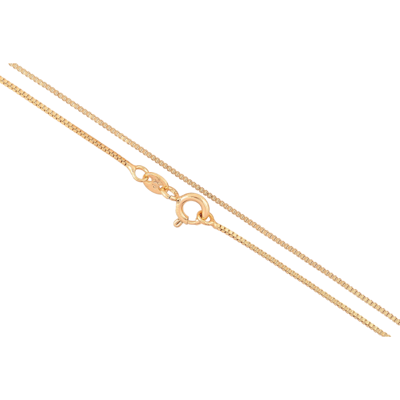 Цепочка Xuping Позолота 18K Плетение Венецианское длинна 51см х 1мм фото №2