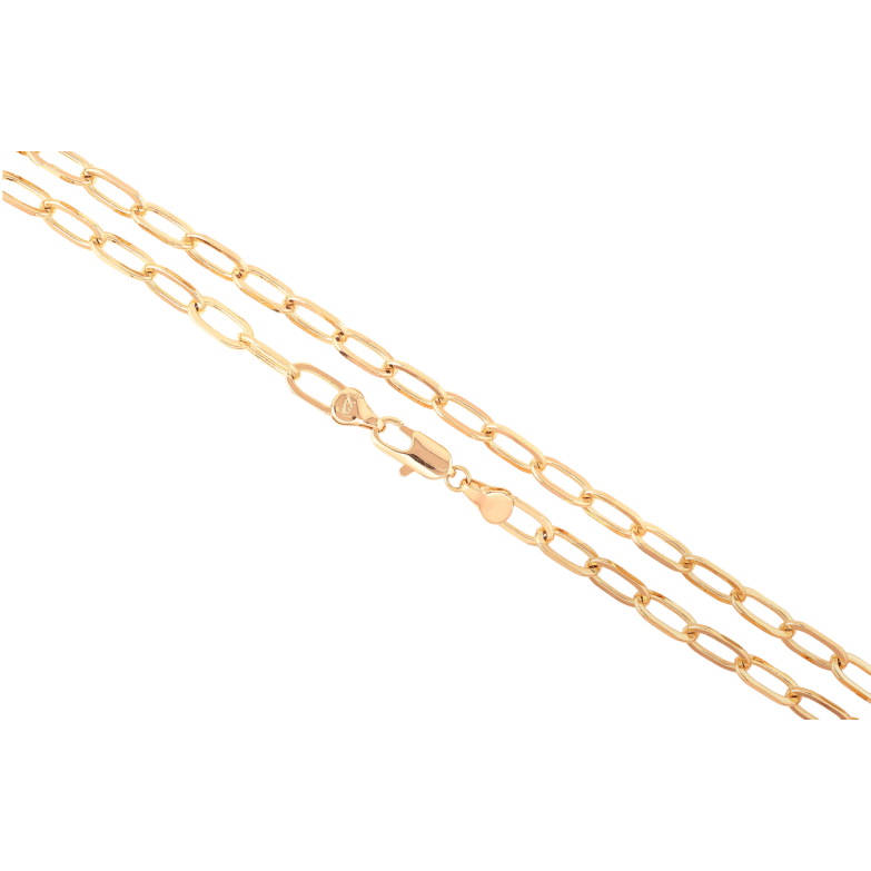 Ланцюжок Xuping Позолота 18K «Плетіння Якірне» довжина 50см х 5мм фото №5 Ланцюжок Xuping Позолота 18K «Плетіння Якірне» довжина 50см х 5мм фото №5