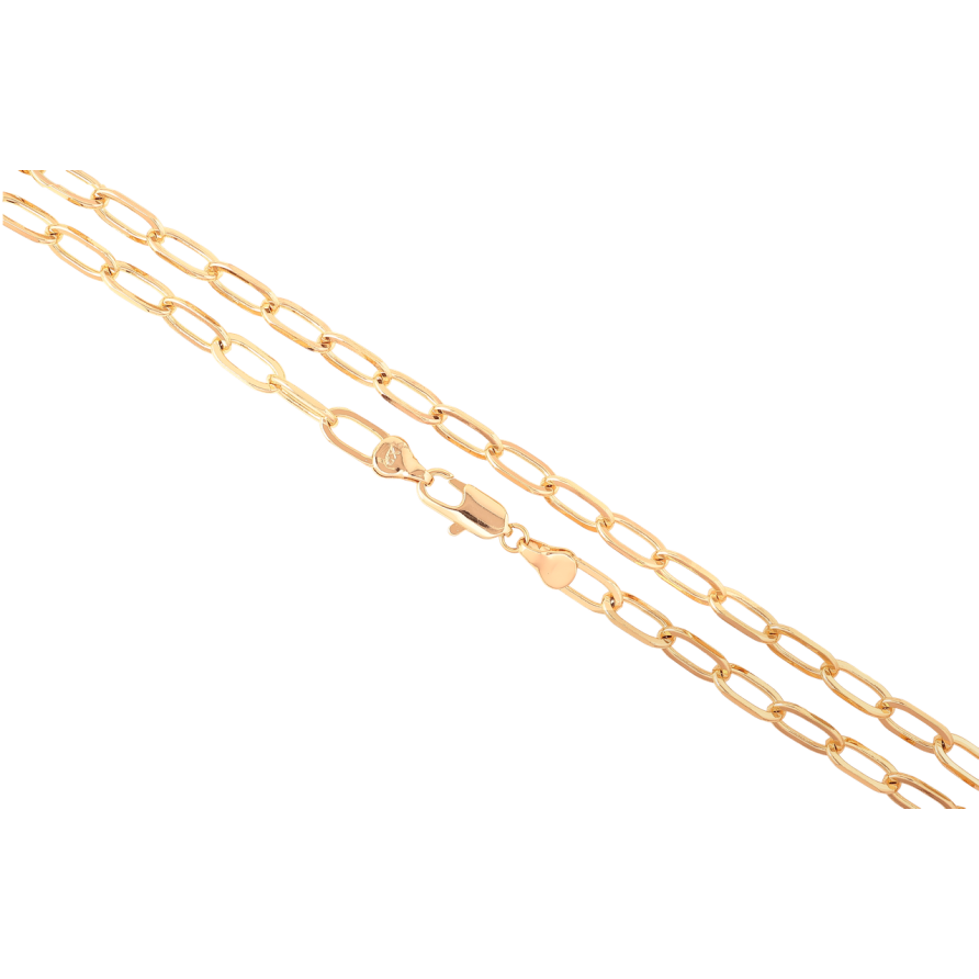 Ланцюжок Xuping Позолота 18K «Плетіння Якірне» довжина 50см х 5мм фото №1 Ланцюжок Xuping Позолота 18K «Плетіння Якірне» довжина 50см х 5мм фото №1