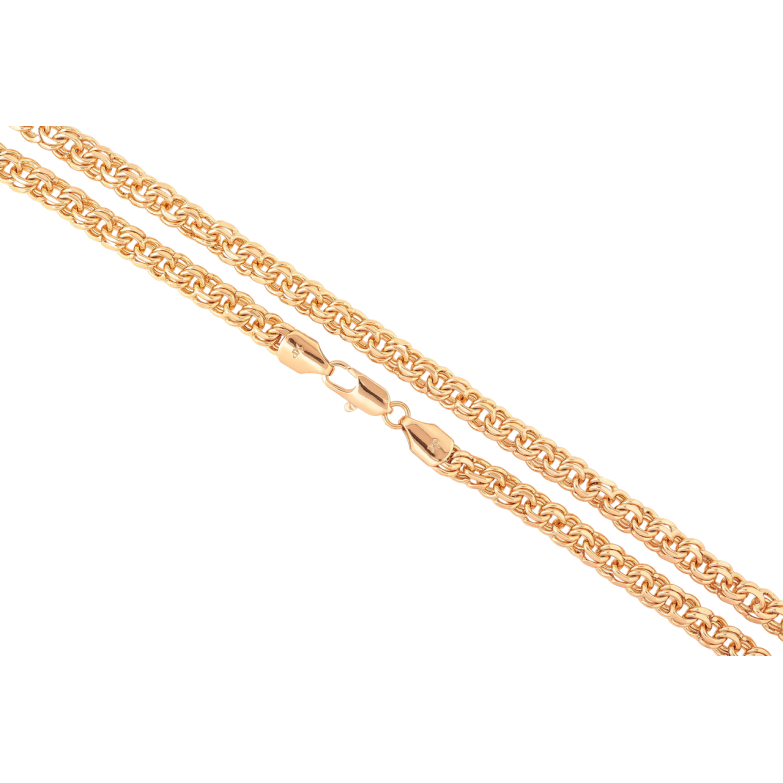 Ланцюжок Xuping Позолота 18K «Плетіння Бісмарк» довжина 51см х 6мм фото №1