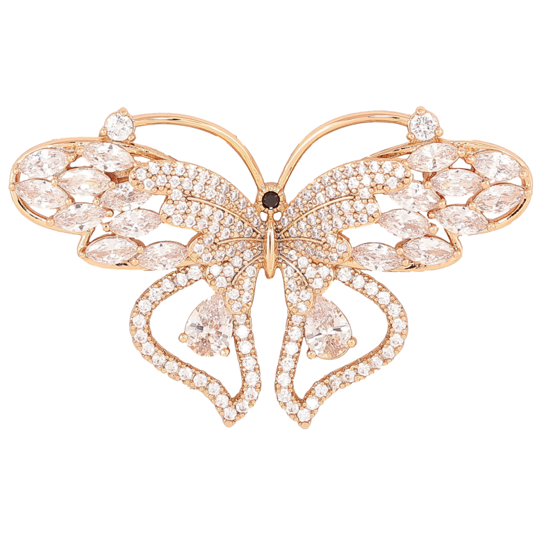 Брошка Xuping Позолота 18K «Метелик з інкрустацією кристалами» фото №10