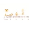 Серьги Xuping TTM Stainless Steel цвет 14К пусеты Декоративные подвески фото №2 Серьги Xuping TTM Stainless Steel цвет 14К пусеты Декоративные подвески фото №2