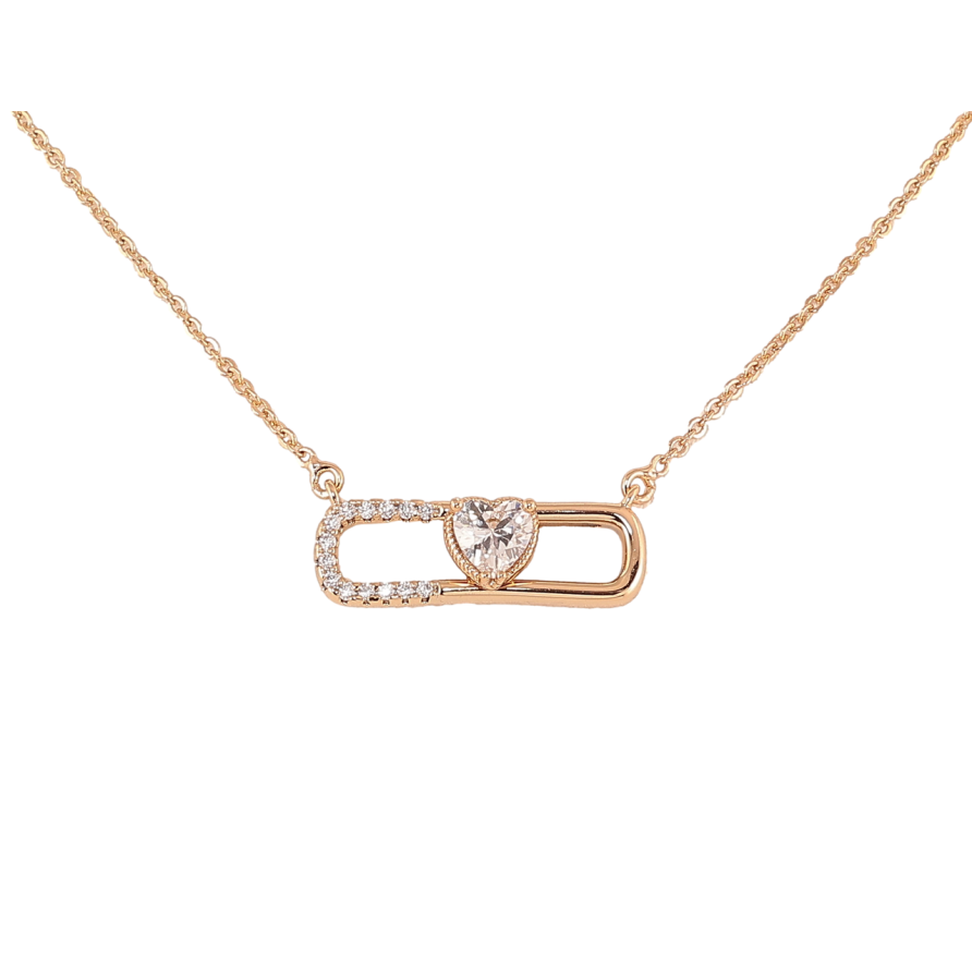 Подвеска на цепочке Xuping Позолота 18K Узор с кристальным сердечком длинна 43-46см х 1.5мм фото №1 Подвеска на цепочке Xuping Позолота 18K Узор с кристальным сердечком длинна 43-46см х 1.5мм фото №1