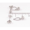 Сережки Xuping TTM Stainless Steel колір Родій пусети «Декоративні підвіски з кульками» ø 4мм, 2 в 1 фото №2 Сережки Xuping TTM Stainless Steel колір Родій пусети «Декоративні підвіски з кульками» ø 4мм, 2 в 1 фото №2