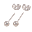 Сережки Xuping TTM Stainless Steel колір Родій пусети «Декоративні підвіски з кульками» ø 4мм, 2 в 1 фото №3 Сережки Xuping TTM Stainless Steel колір Родій пусети «Декоративні підвіски з кульками» ø 4мм, 2 в 1 фото №3