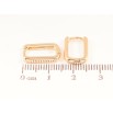 Серьги Xuping M&L Цвет 18K колечки Овальные фото №2 Серьги Xuping M&L Цвет 18K колечки Овальные фото №2
