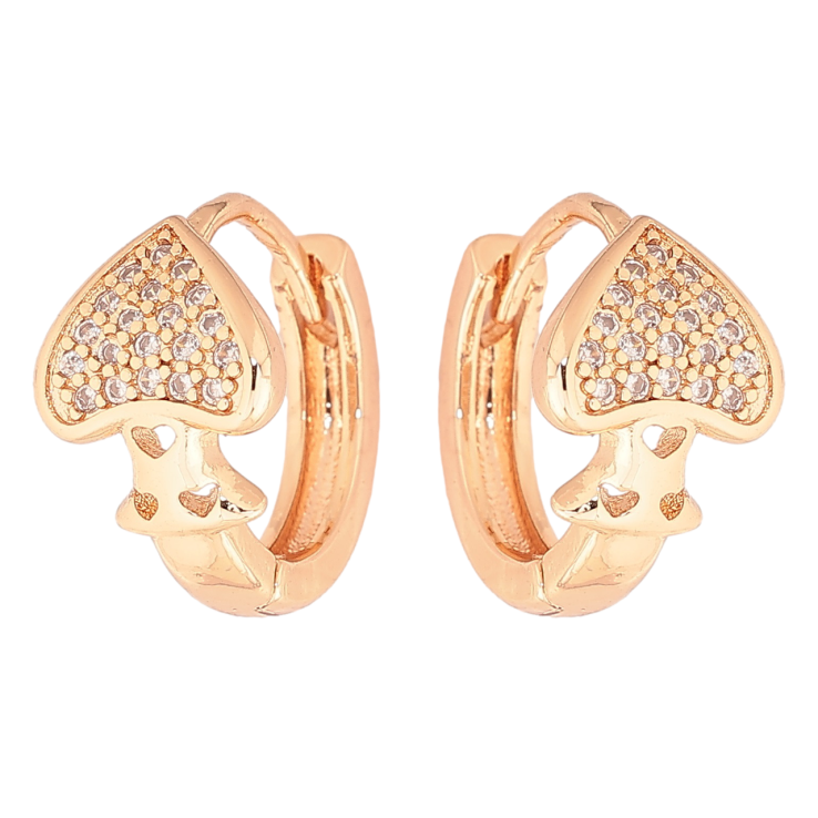 Серьги Xuping M&L Цвет 18K колечки Пики фото №14 Серьги Xuping M&L Цвет 18K колечки Пики фото №14