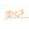 Серьги Xuping M&L Цвет 18K колечки Узор с кристаллами фото №2 Серьги Xuping M&L Цвет 18K колечки Узор с кристаллами фото №2