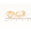 Серьги Xuping M&L Цвет 18K колечки Узор с вставками кристаллов фото №2 Серьги Xuping M&L Цвет 18K колечки Узор с вставками кристаллов фото №2
