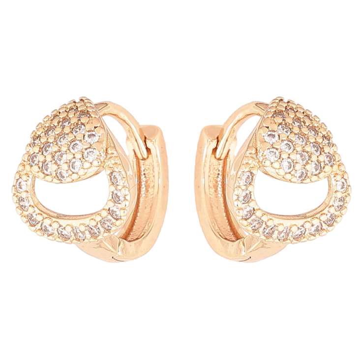 Серьги Xuping M&L Цвет 18K колечки Узор с инкрустацией кристаллами фото №10 Серьги Xuping M&L Цвет 18K колечки Узор с инкрустацией кристаллами фото №10
