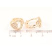 Серьги Xuping M&L Цвет 18K колечки Узор с инкрустацией кристаллами фото №2
