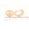 Серьги Xuping M&L Цвет 18K колечки Узор с кристаллами фото №2 Серьги Xuping M&L Цвет 18K колечки Узор с кристаллами фото №2