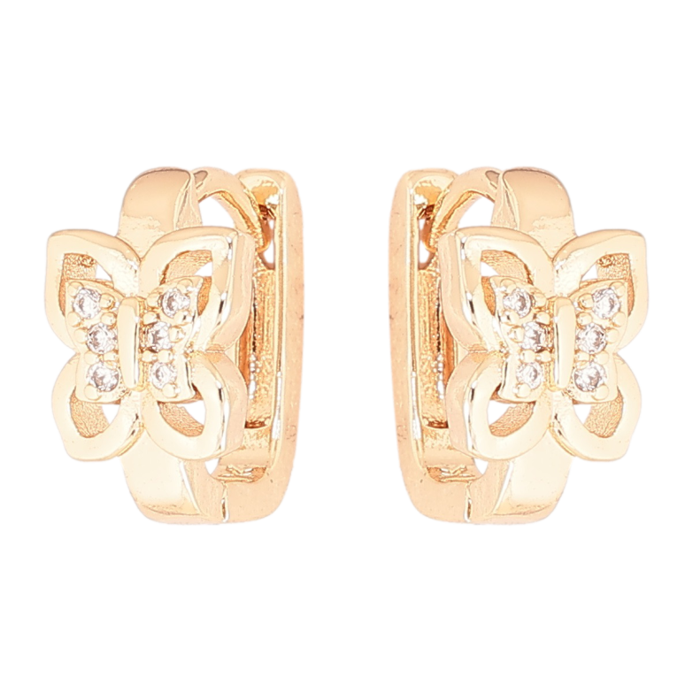 Сережки Xuping M&L Колір 18K колечка «Метелики» фото №6