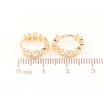 Серьги Xuping M&L Цвет 18K колечки Декоративный узор фото №2 Серьги Xuping M&L Цвет 18K колечки Декоративный узор фото №2