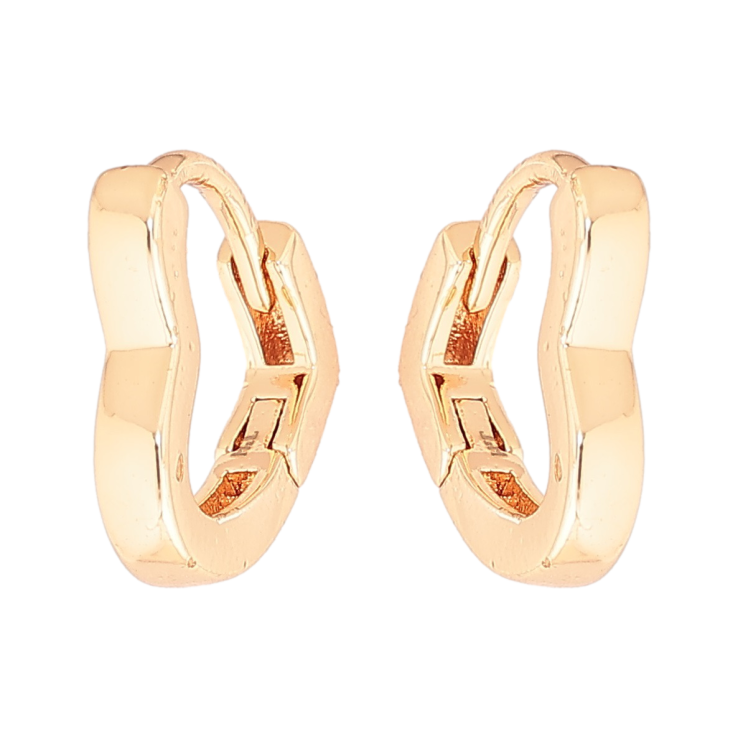 Серьги Xuping M&L Цвет 18K колечки Сердечки фото №13