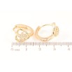 Серьги Xuping M&L Цвет 18K колечки Сердечки с цветочками фото №2 Серьги Xuping M&L Цвет 18K колечки Сердечки с цветочками фото №2