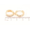 Серьги Xuping M&L Цвет 18K колечки Дорожки кристаллов фото №2 Серьги Xuping M&L Цвет 18K колечки Дорожки кристаллов фото №2
