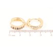 Сережки Xuping M&L Колір 18K колечка «Доріжки різнокольорових кристалів» фото №2 Сережки Xuping M&L Колір 18K колечка «Доріжки різнокольорових кристалів» фото №2