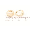 Сережки Xuping M&L Колір 18K колечка «Візерунок нескінченність з кристалами» фото №2 Сережки Xuping M&L Колір 18K колечка «Візерунок нескінченність з кристалами» фото №2