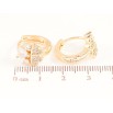 Серьги Xuping M&L Цвет 18K колечки Романтичный узор с кристаллами фото №2 Серьги Xuping M&L Цвет 18K колечки Романтичный узор с кристаллами фото №2