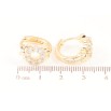 Серьги Xuping M&L Цвет 18K колечки Кристальные колечки фото №2 Серьги Xuping M&L Цвет 18K колечки Кристальные колечки фото №2